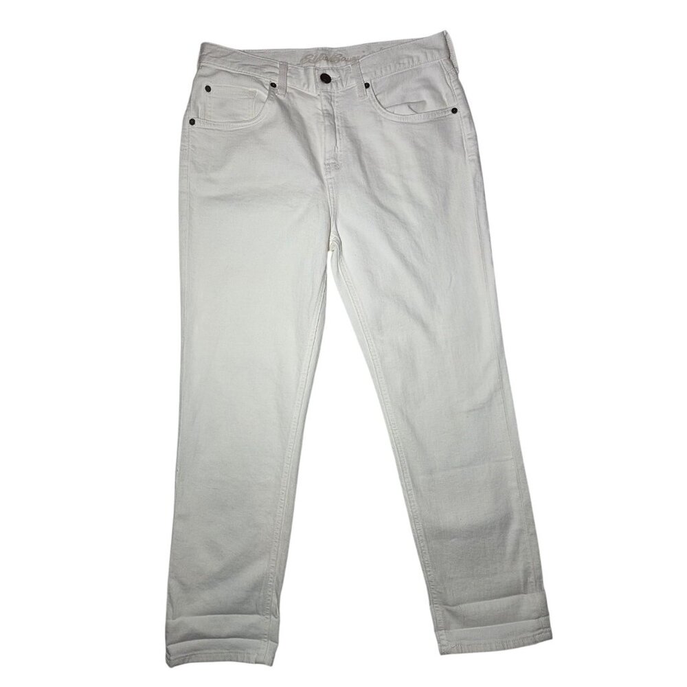 Eddie‎ Bauer Boyfriend Crop Ivory High Rise Jeans 6 (30x26)